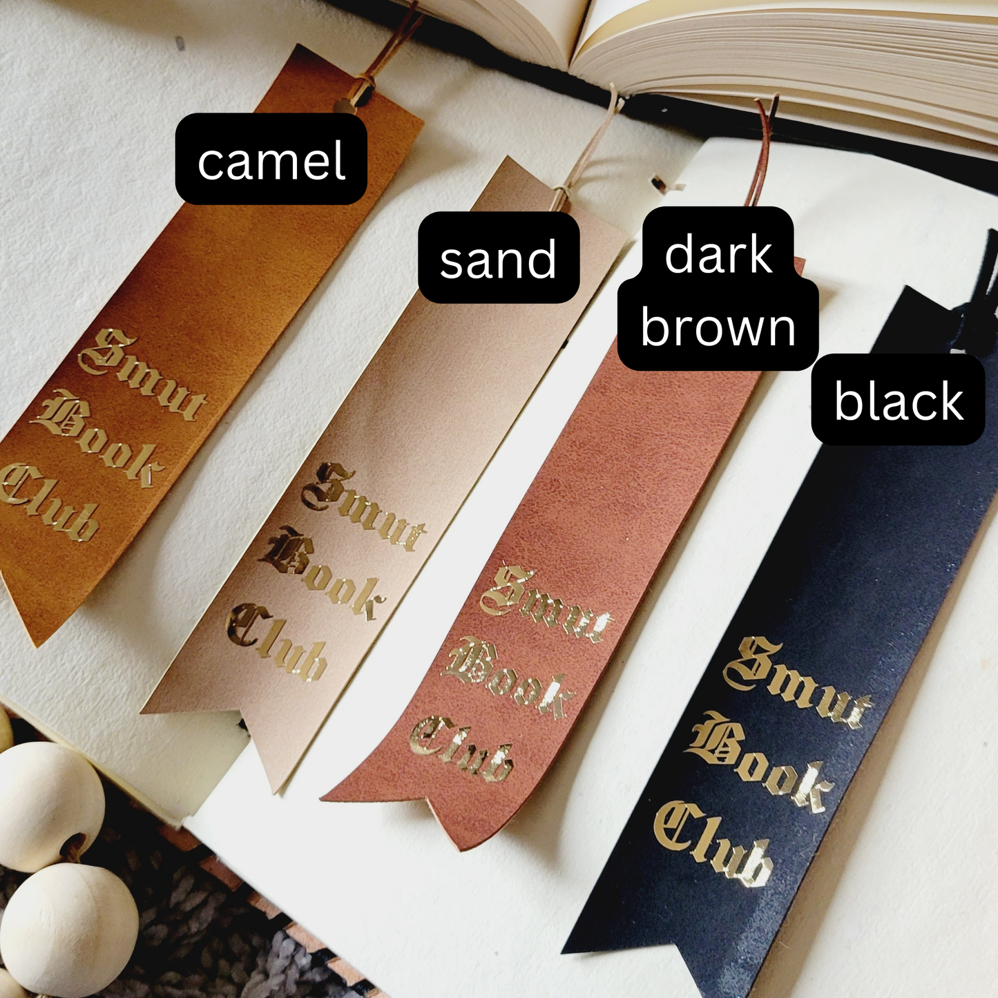 Smut Book Club Faux Suede Bookmark