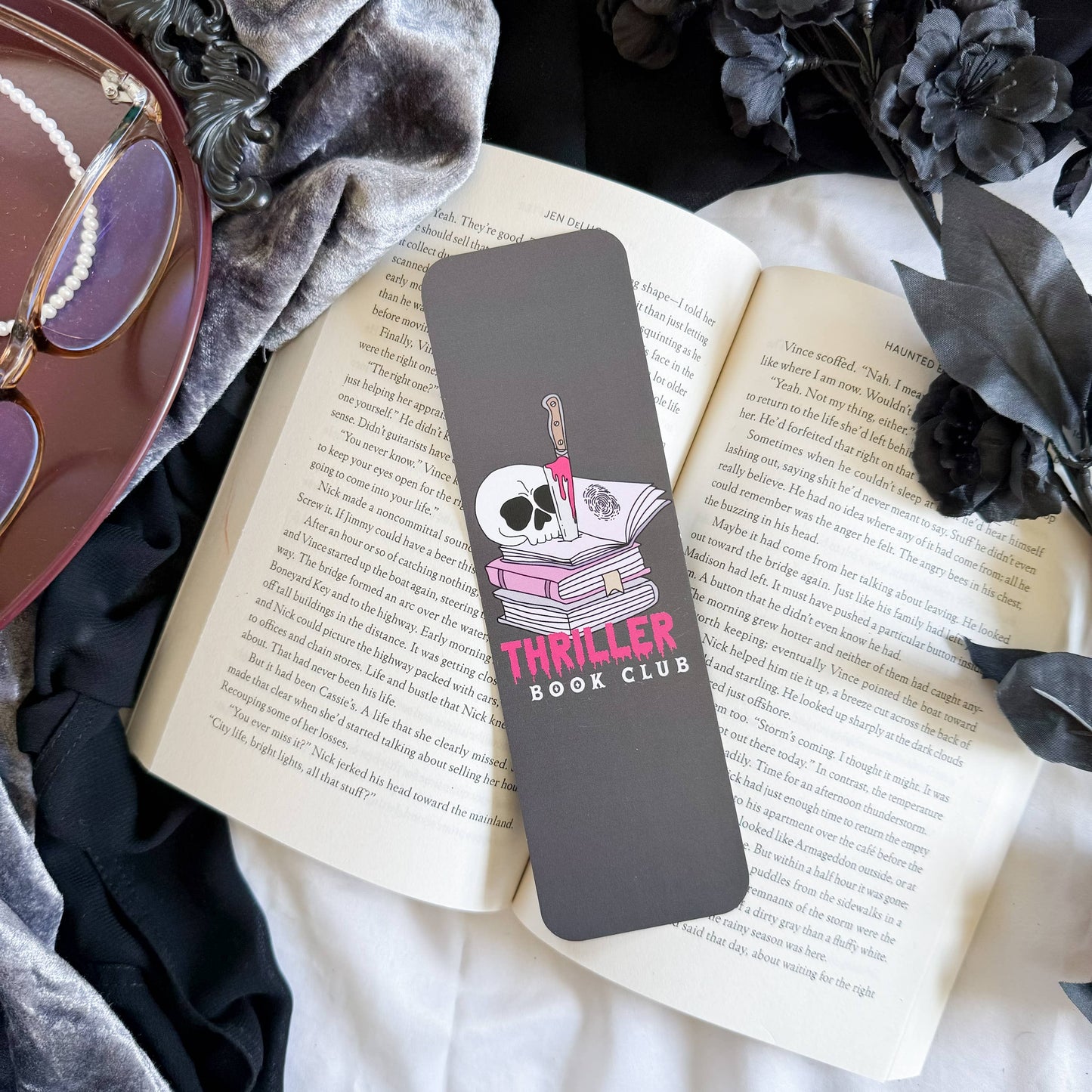 Thriller Book Club Bookmark