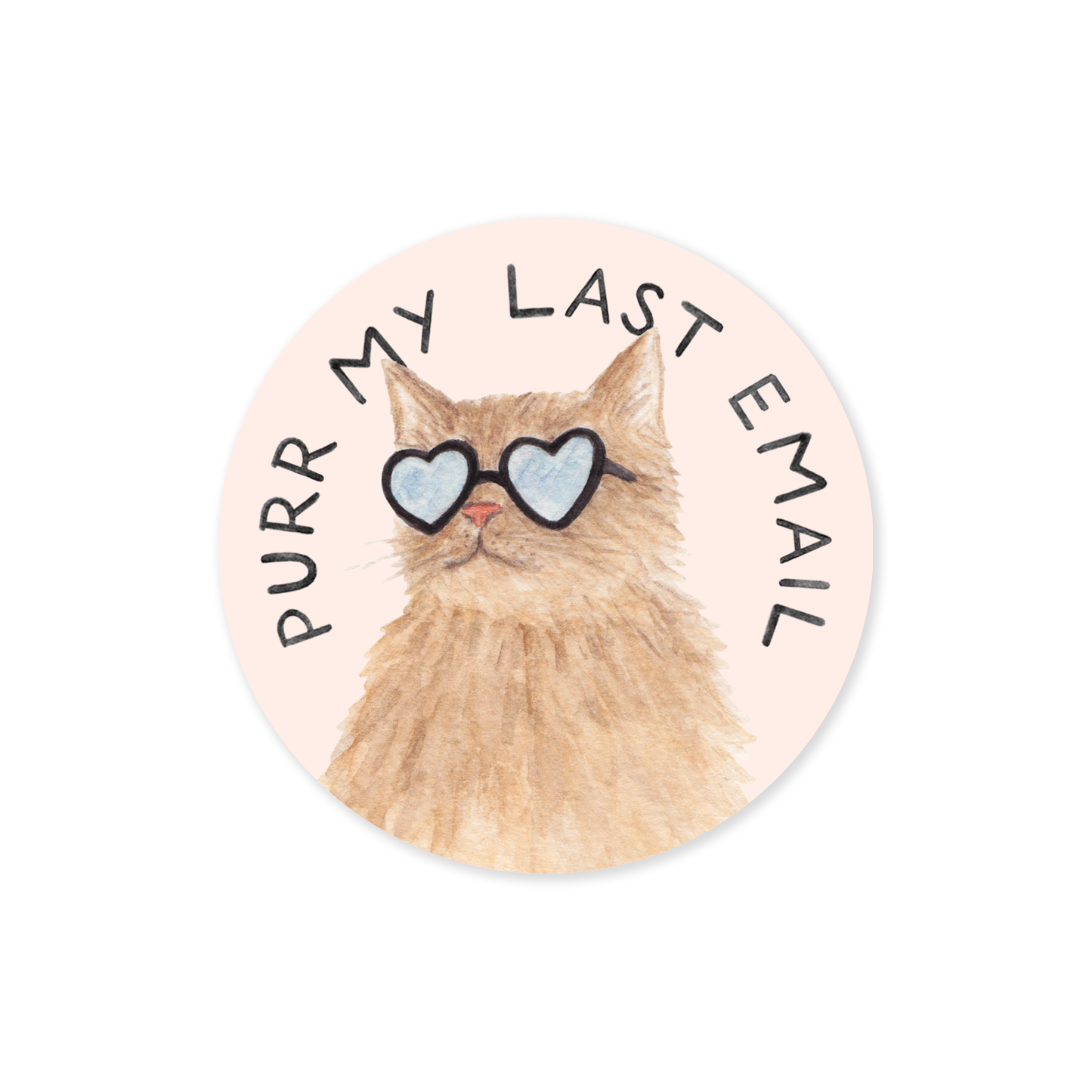 Purr My Last Email — Sassy Cat Pun Sticker