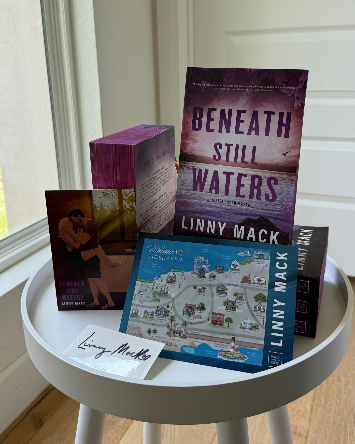 Beneath Still Waters (Tidehaven #1) - SIGNED BOOKPLATE + SWAG