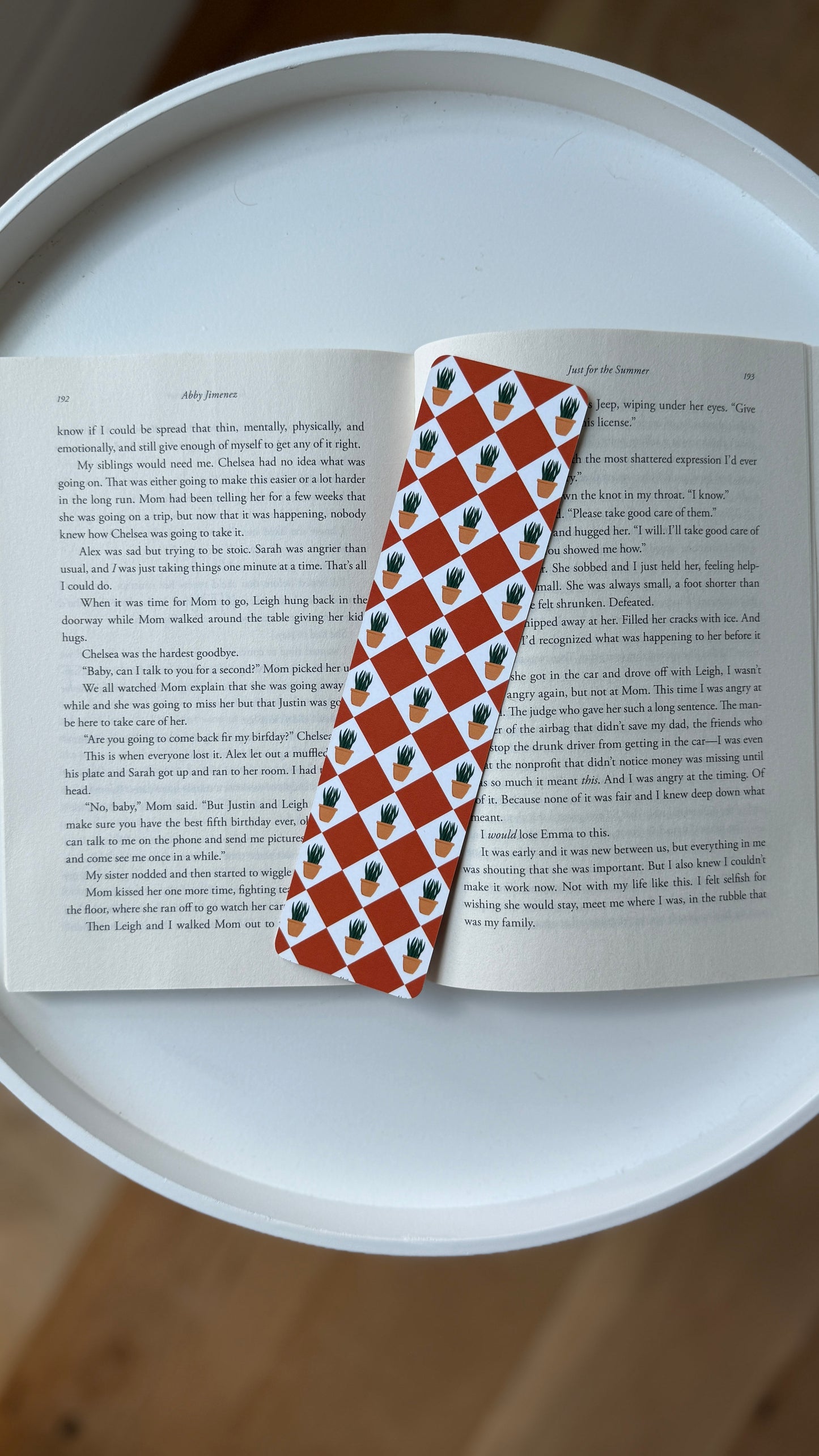 Checkered Plants Bookmark