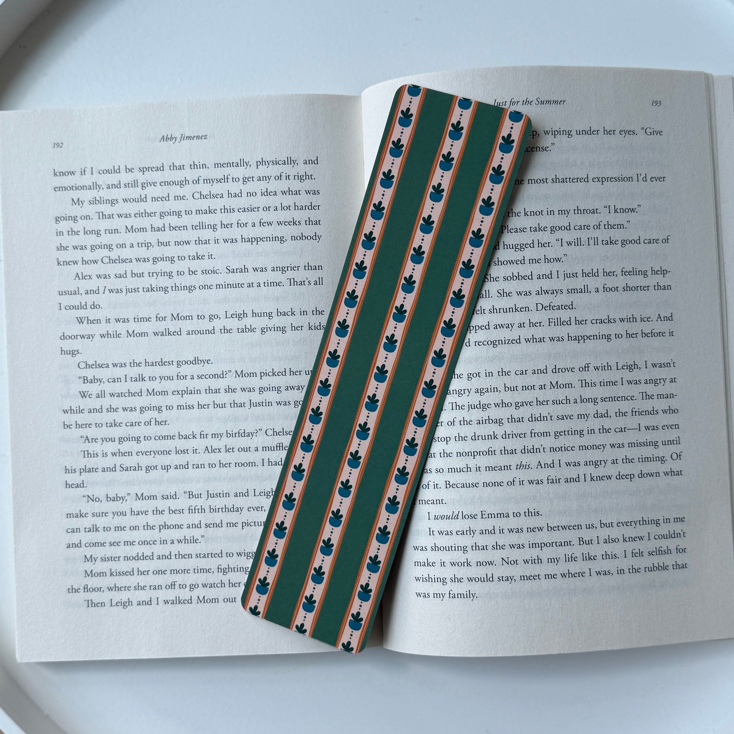 Striped Plants Bookmark
