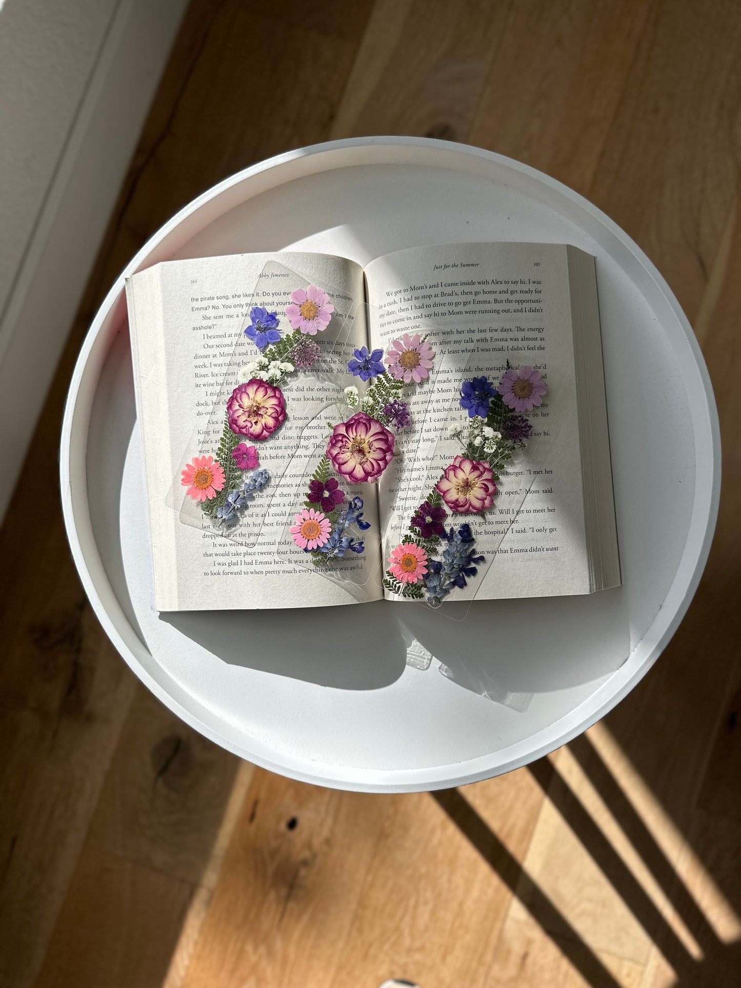 Pressed Floral Bookmark - Colorful Wildflowers