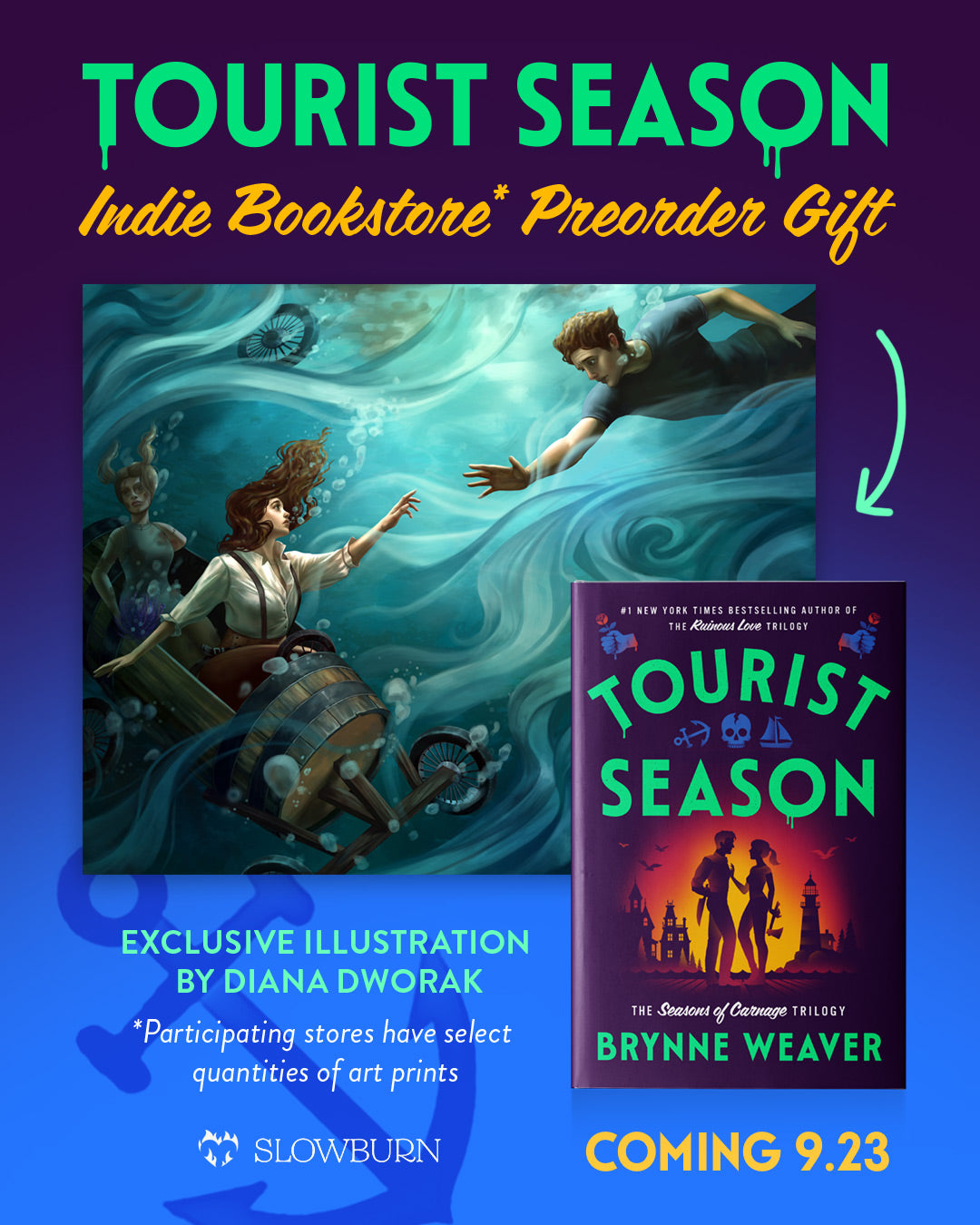 PREORDER WITH CHARACTER ART - Tourist Season (The Seasons of Carnage #1)