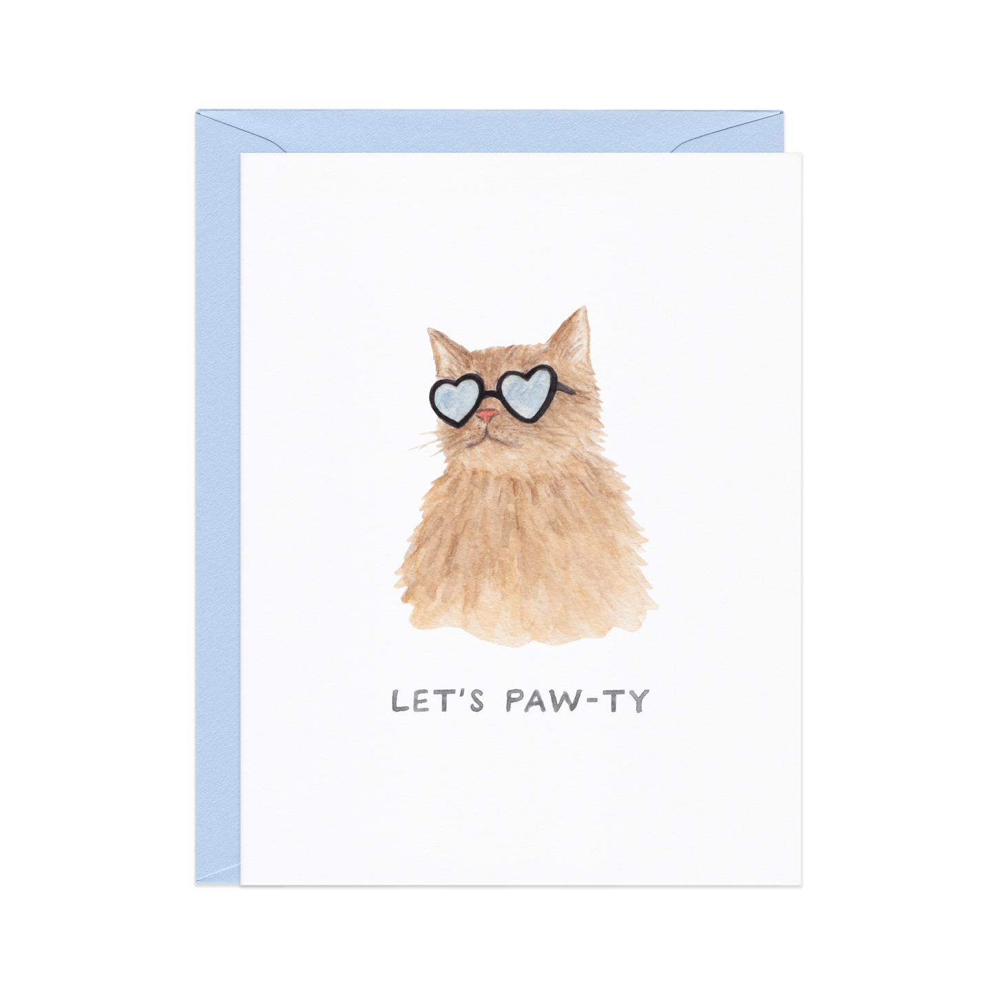 Let's Paw-ty — Cat Lovers Funny Animal Birthday Card