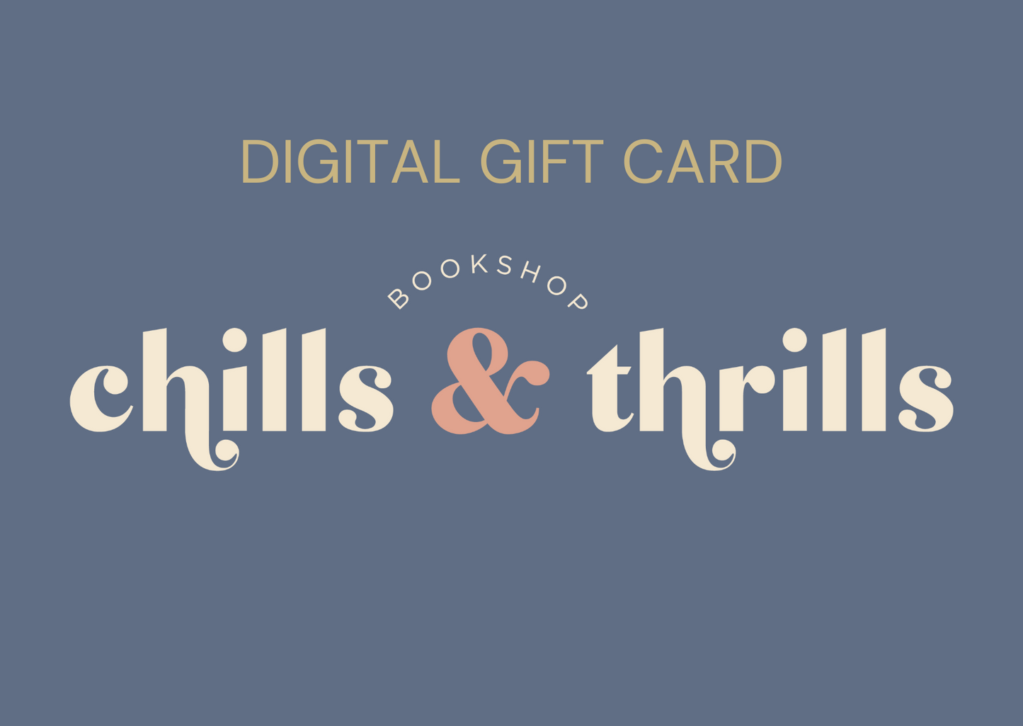 Chills and Thrills Bookshop digital gift card