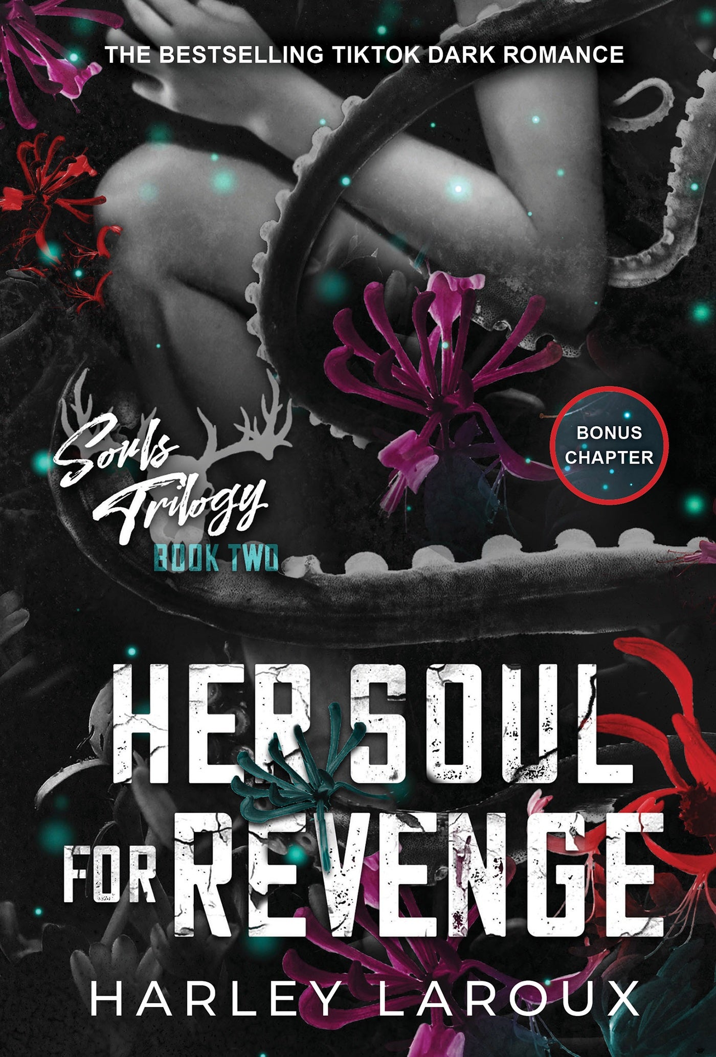 Book cover of 'Her Soul for Revenge' from the Souls Trilogy by Harley Laroux