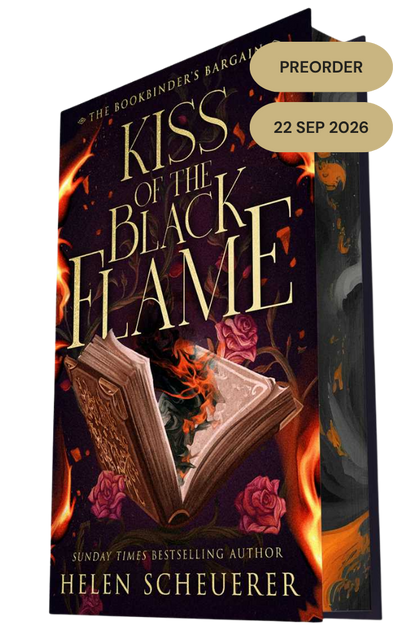 PREORDER - Kiss of the Black Flame (The Bookbinder's Bargain #1) - SIGNED BOOKPLATE + ART