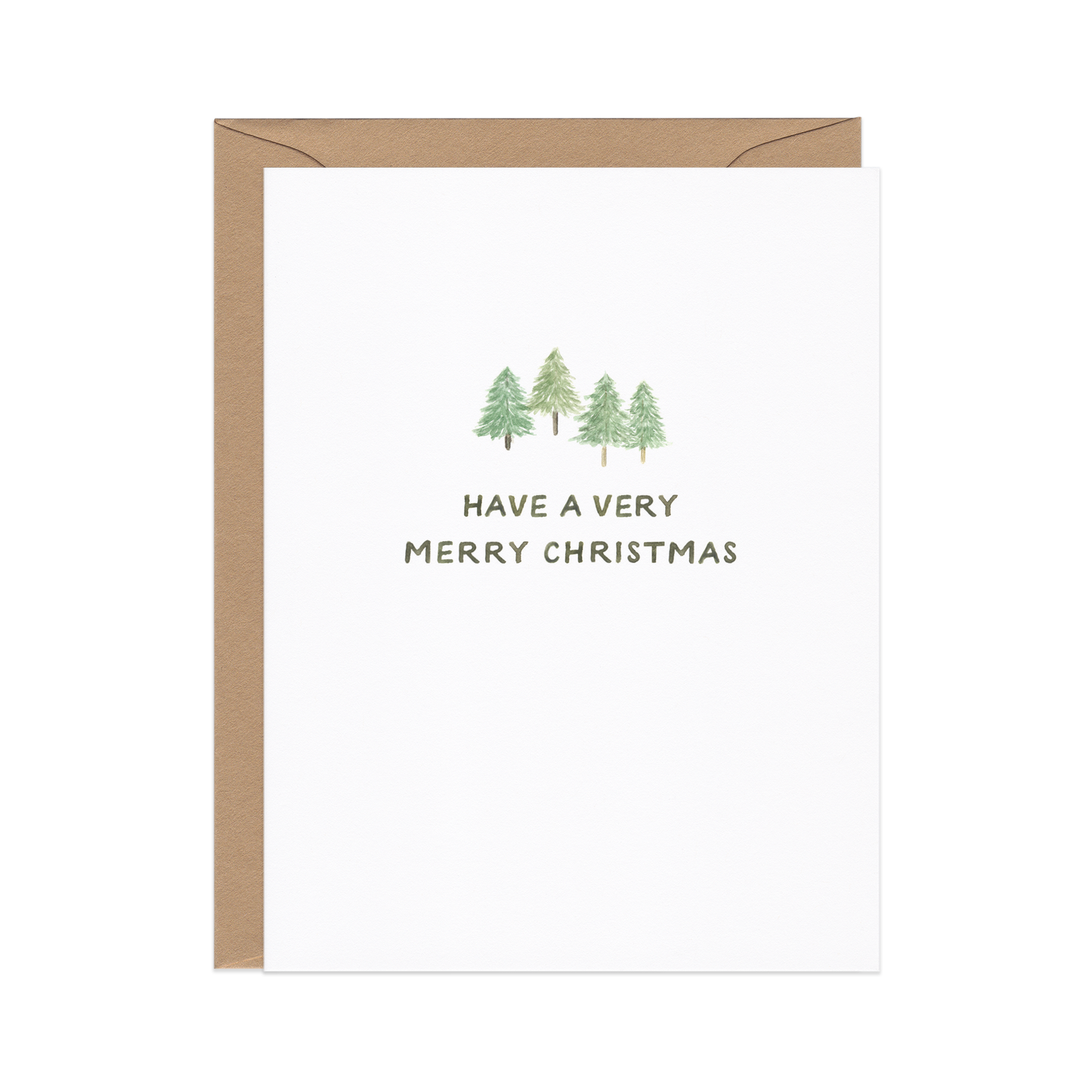 Fir Tree Christmas — Nature Inspired Holiday Card