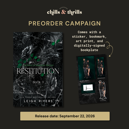PREORDER - Restitution (Edge of Darkness #3) - WITH SWAG