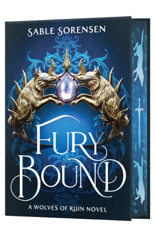 Book cover of 'Fury Bound' by Sable Sorensen with wolf design and blue color scheme.