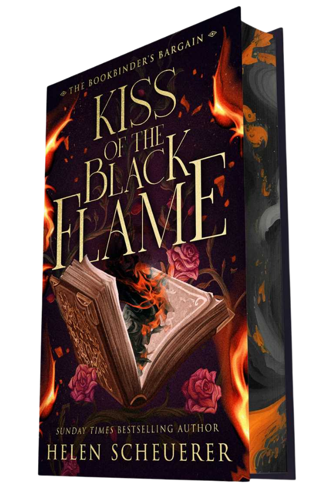 PREORDER - Kiss of the Black Flame (The Bookbinder's Bargain #1) - SIGNED BOOKPLATE + ART
