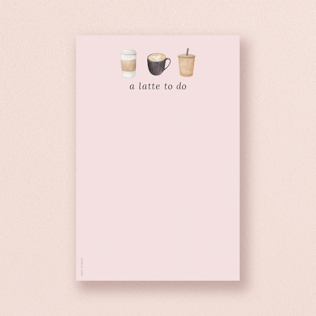 A Latte To Do — Coffee Lovers Productivity Notepad
