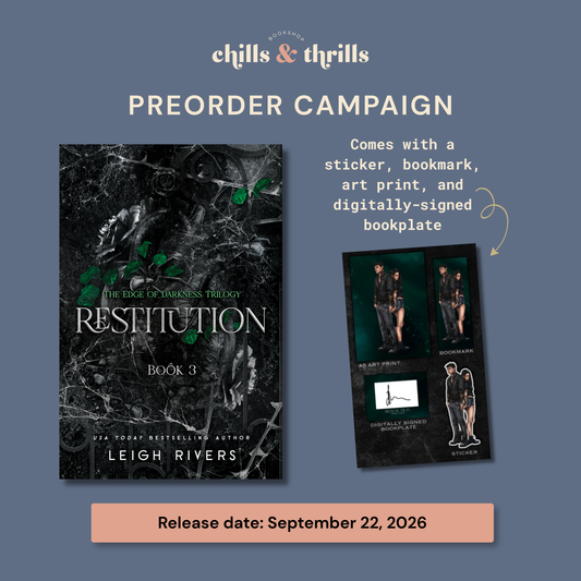 PREORDER - Restitution (Edge of Darkness #3) - WITH GOODIES