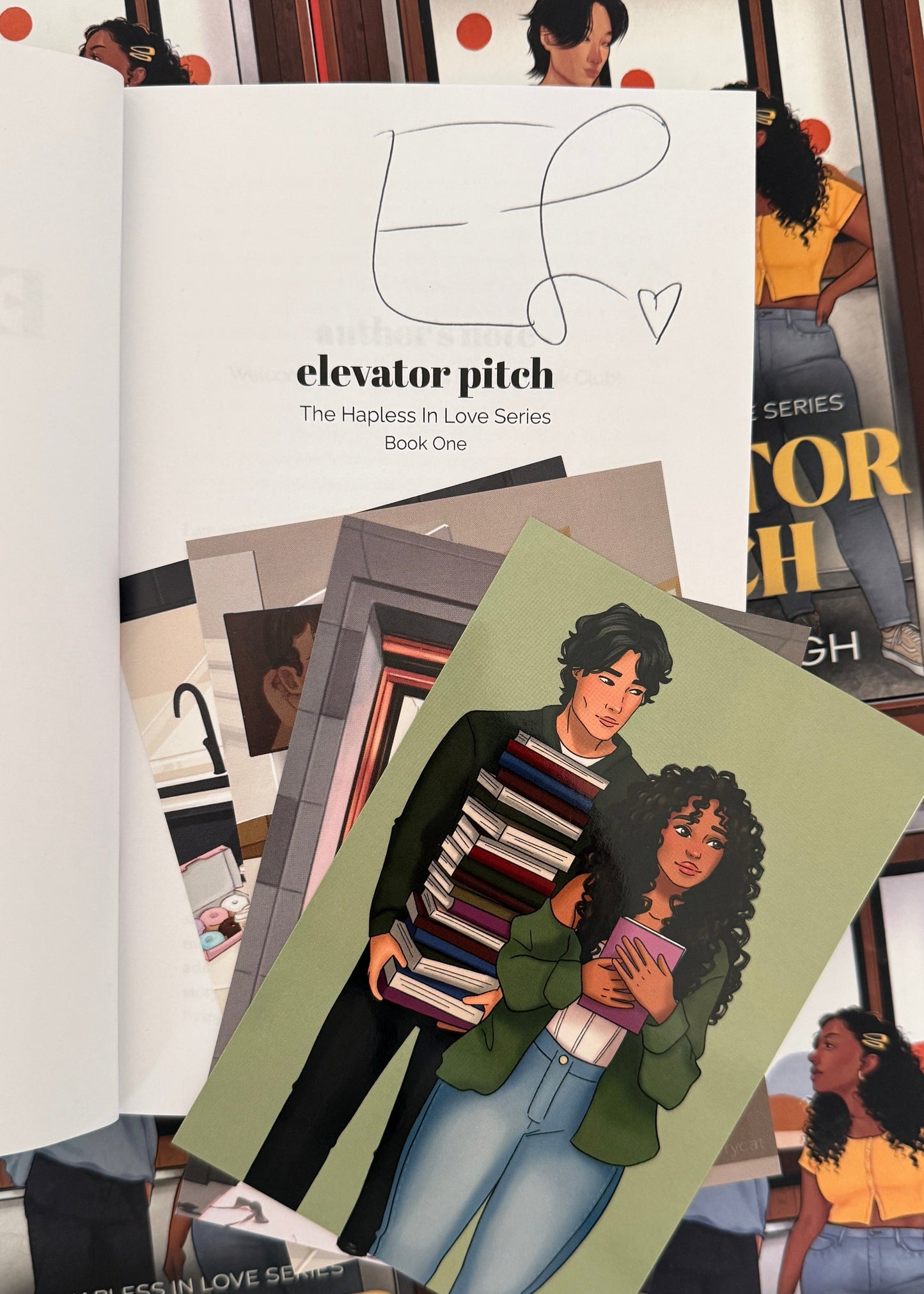 DAMAGED - Elevator Pitch (Hapless in Love #1) - SIGNED + CHARACTER ART