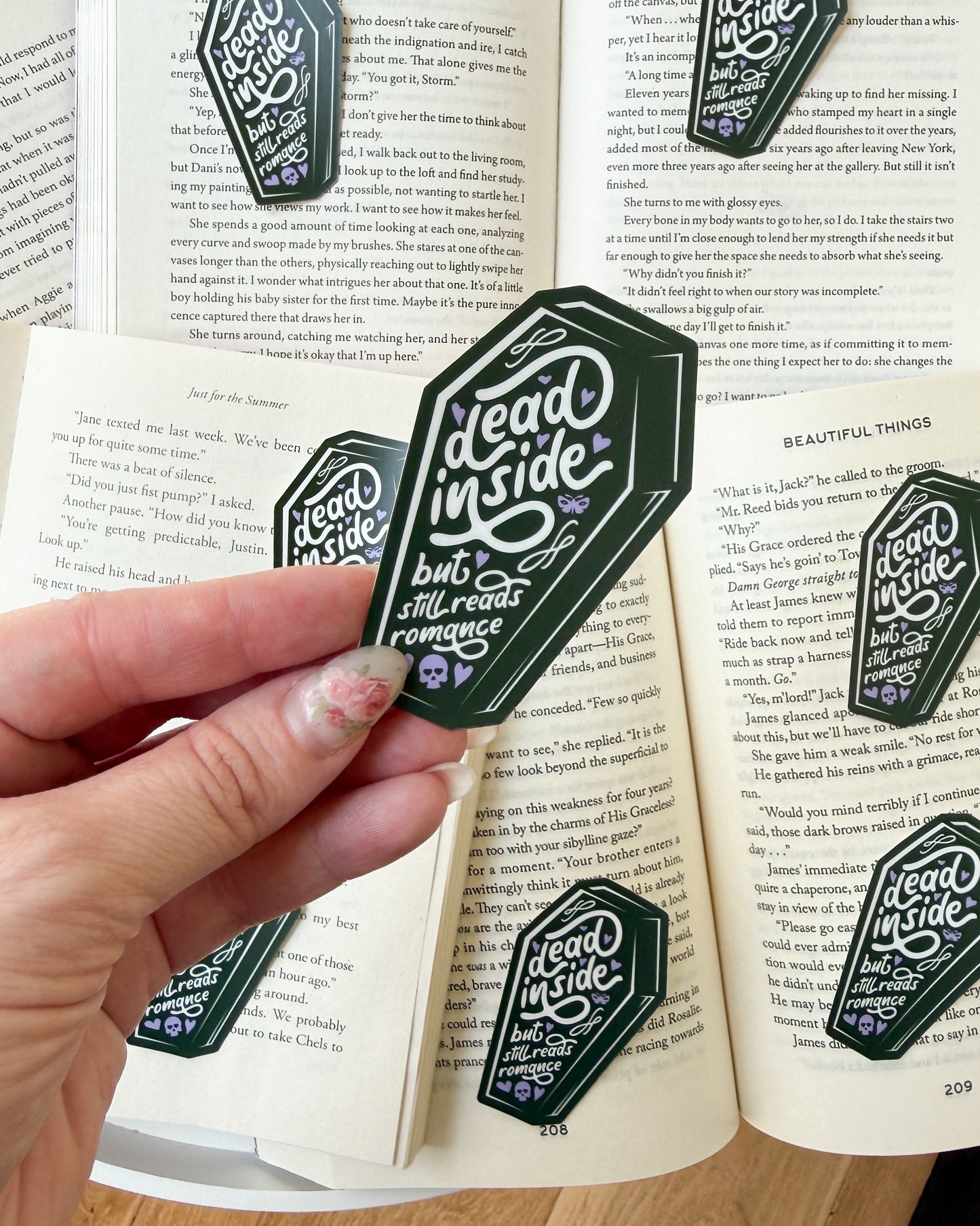 Dead Inside But Still Reads Romance Sticker