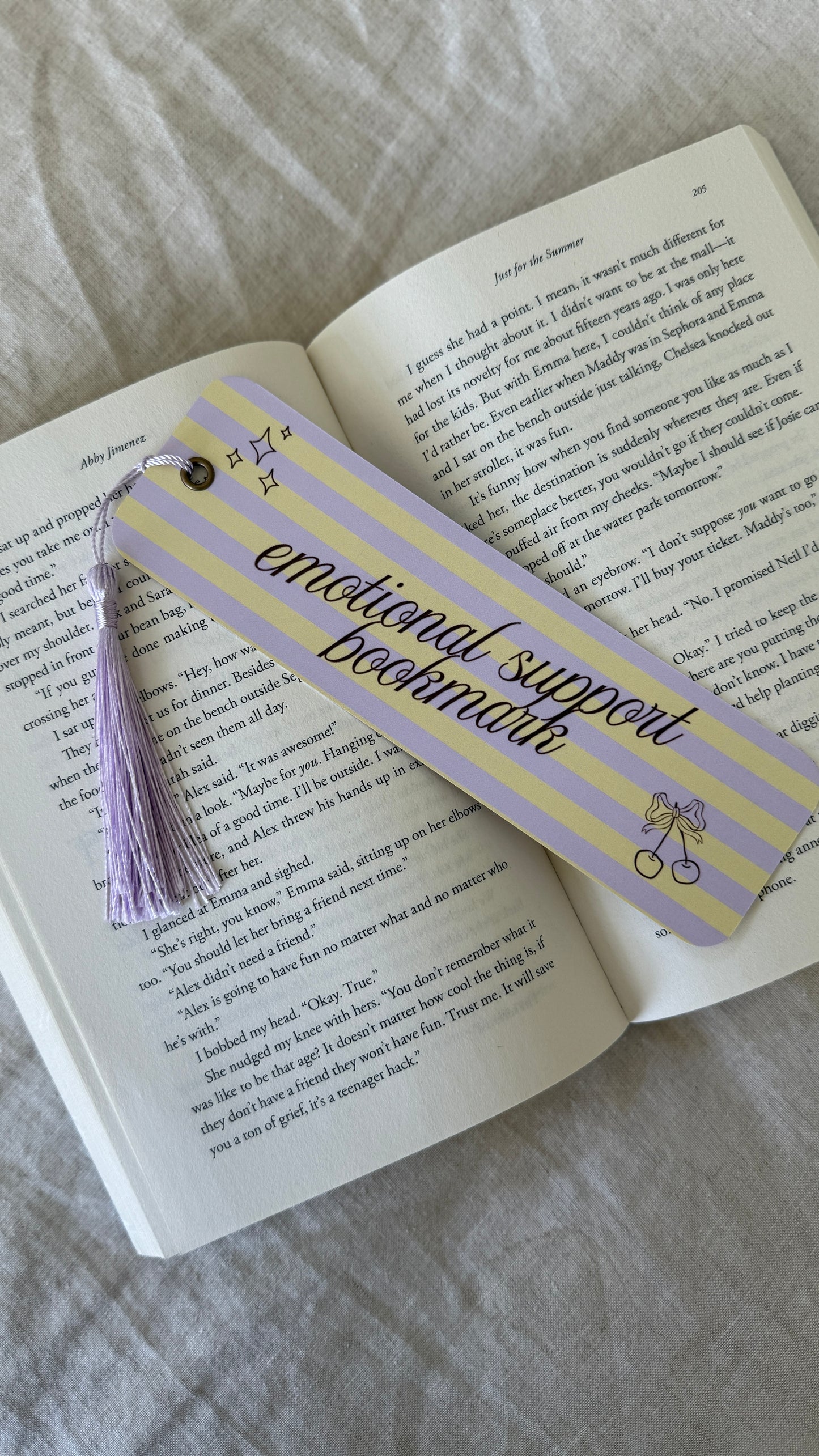 Emotional Support Bookmark with Tassel