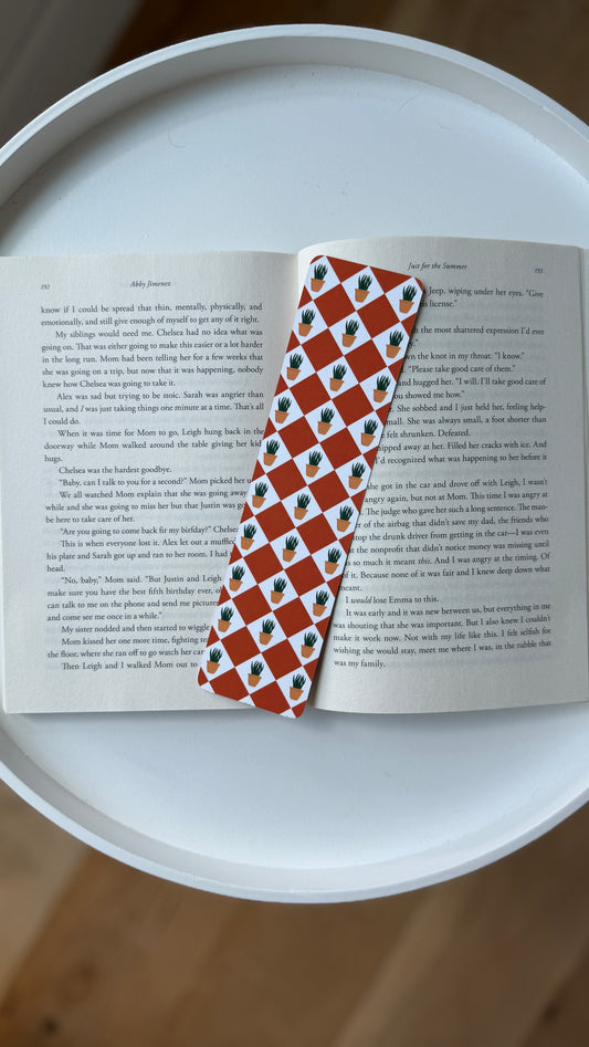 Checkered Plants Bookmark