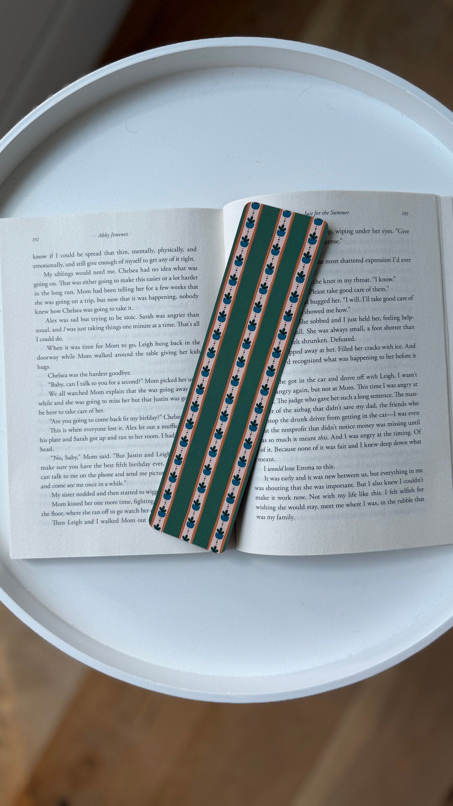 Striped Plants Bookmark