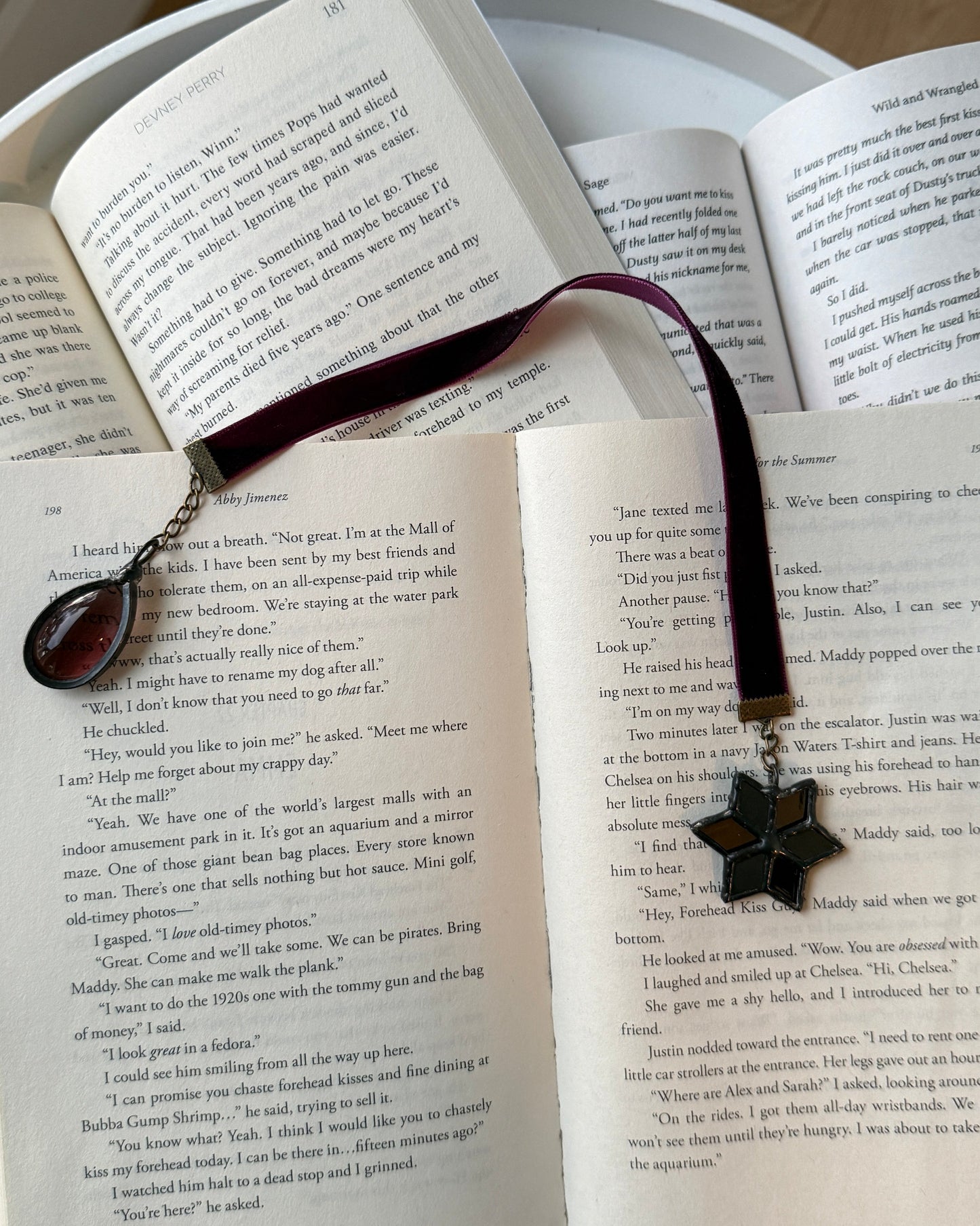 Stained Glass Velvet Ribbon Bookmark