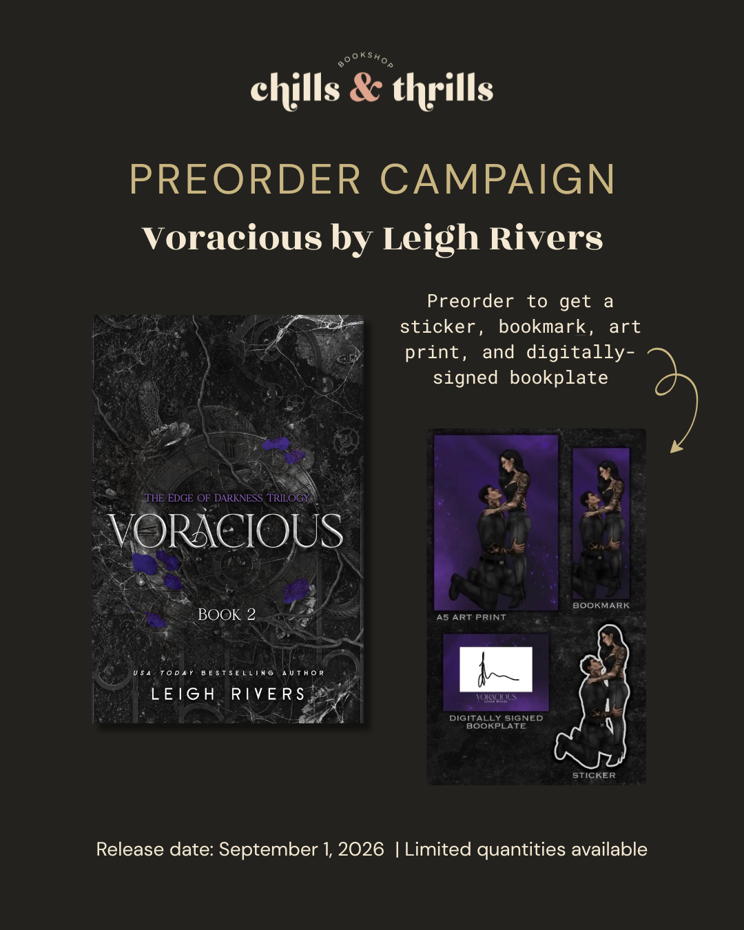 PREORDER - Voracious (Edge of Darkness #2) - WITH SWAG