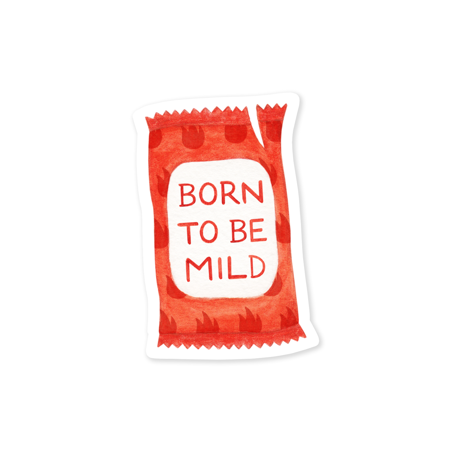 Born To Be Mild — Food Pun Hot Sauce Sticker