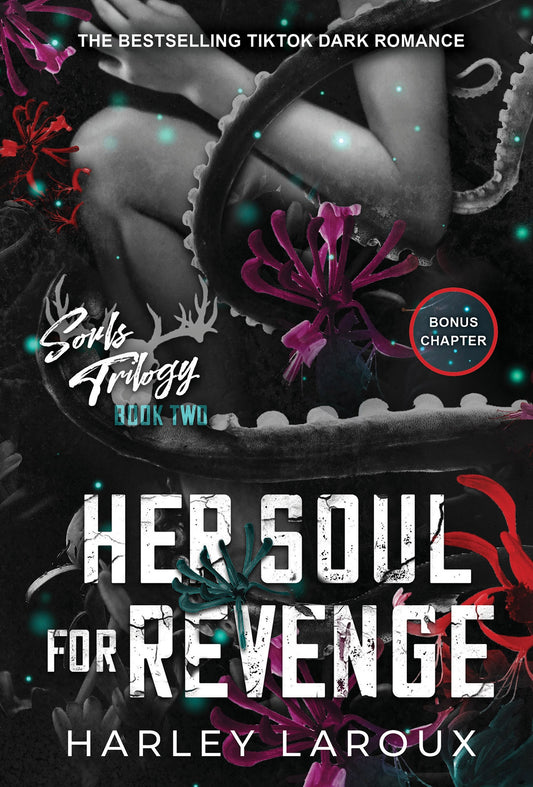 Book cover of 'Her Soul for Revenge' from the Souls Trilogy by Harley Laroux