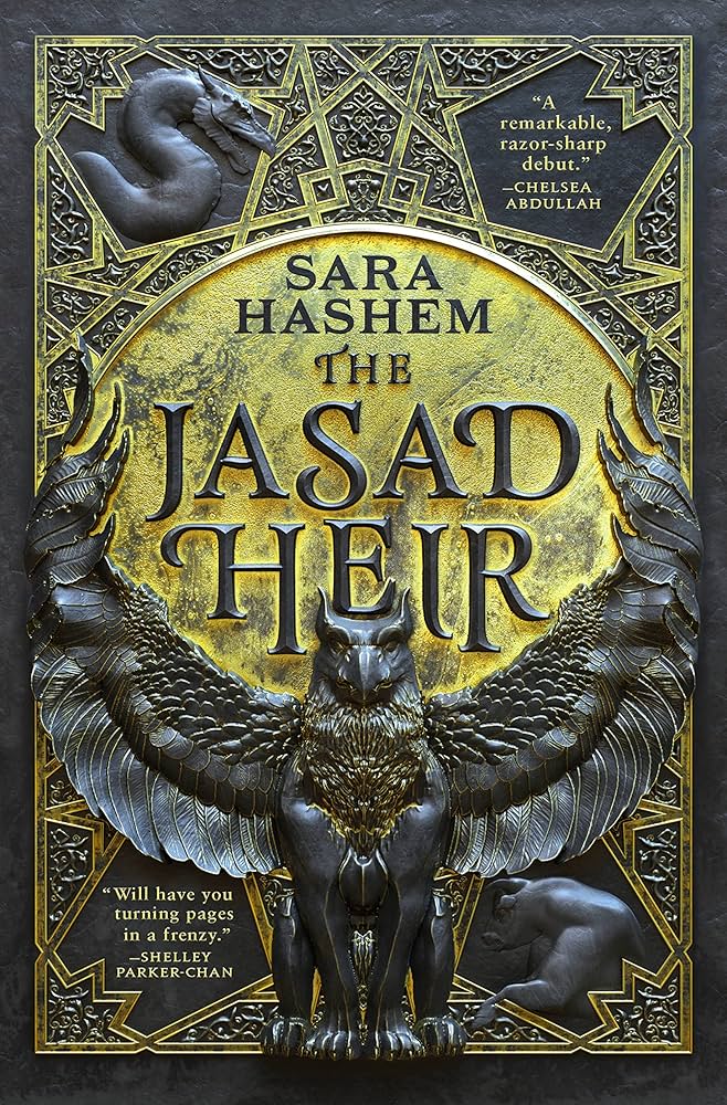 Book cover of 'The Jasad Their' by Sara Hashem with ornate design and owl illustration.