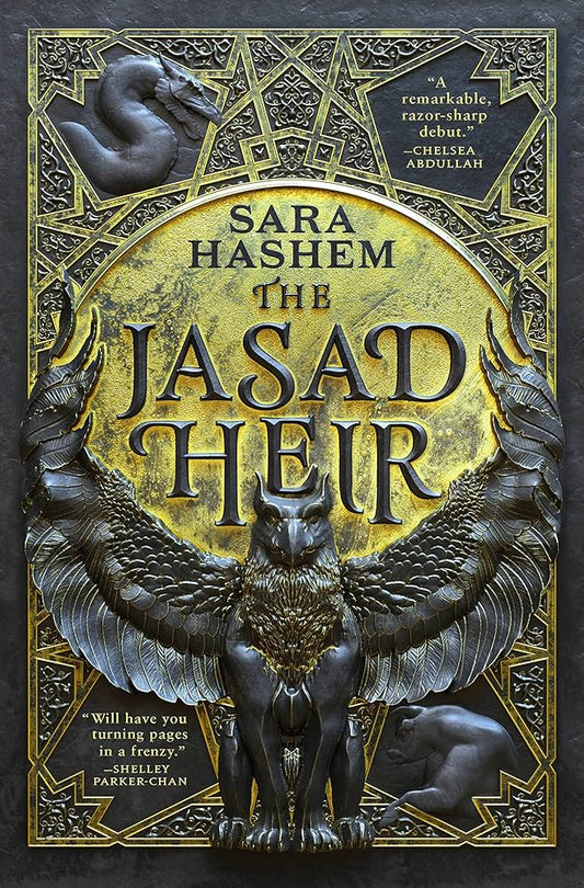 Book cover of 'The Jasad Their' by Sara Hashem with ornate design and owl illustration.